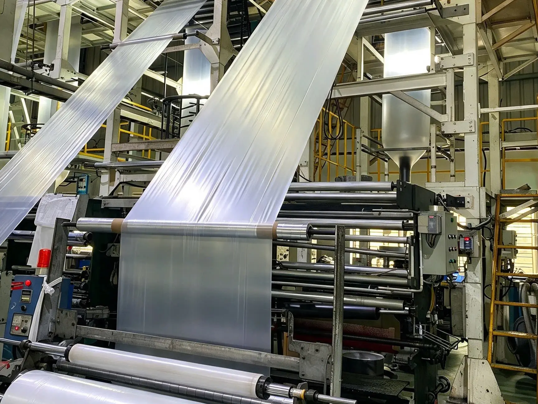 Film blowing line at the Bupa Plastic factory