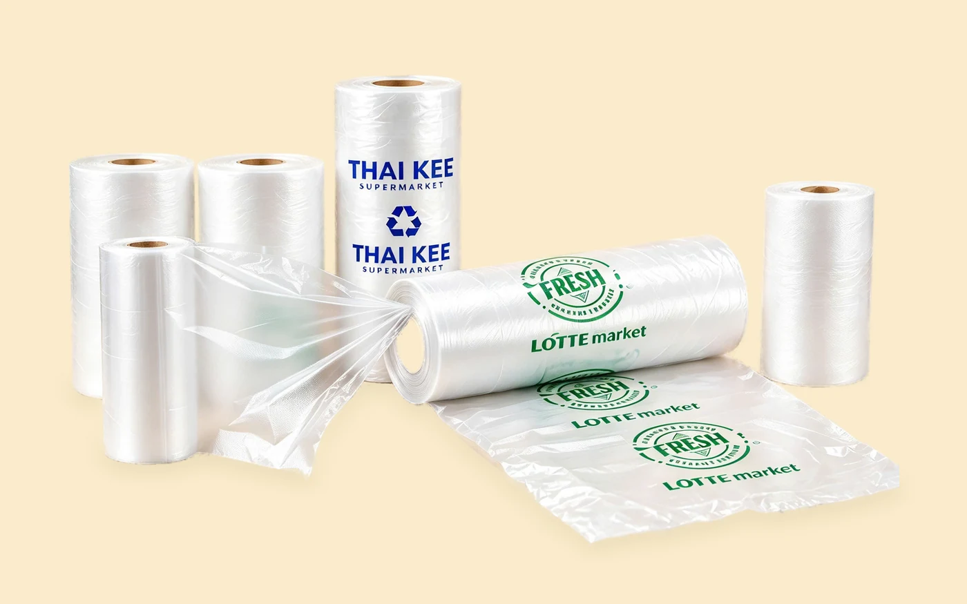 Produce Bags on Roll made by Bupa Plastic